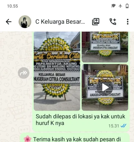 Pengiriman Papan Bunga Duka Atma Jaya Semanggi