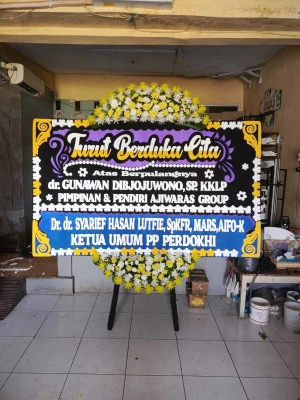 Papan Bunga di Atma Jaya Semanggi